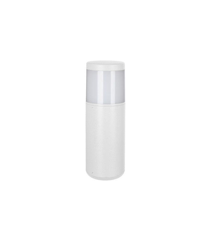 Chicago 35cm Round Post Lamp 1 x E27 IP65 Matt White 2yrs Warranty-1