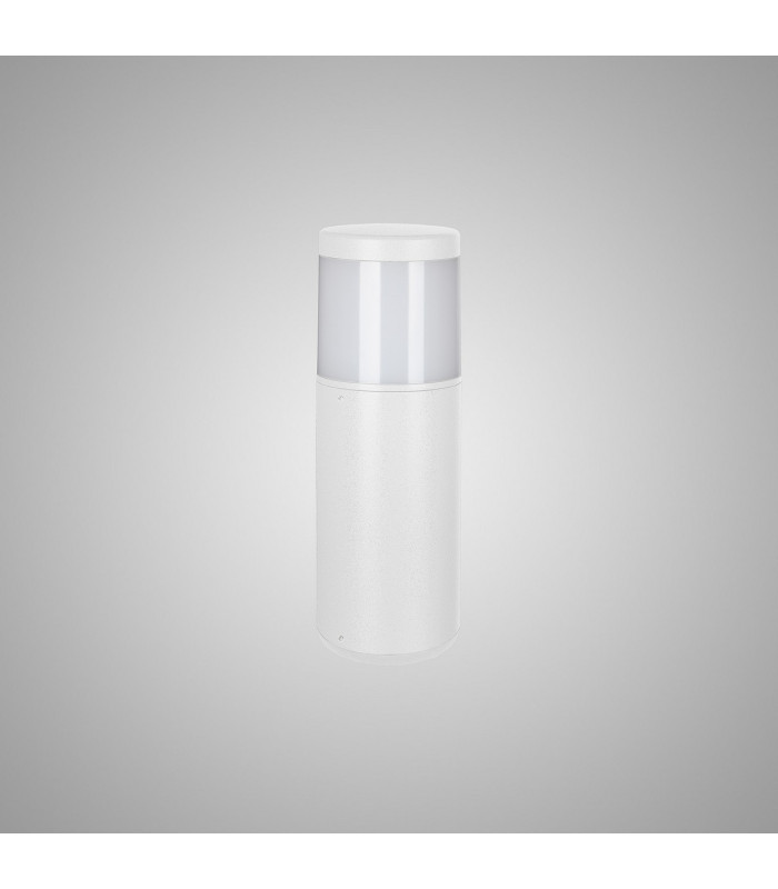 Chicago 35cm Round Post Lamp 1 x E27 IP65 Matt White 2yrs Warranty-2