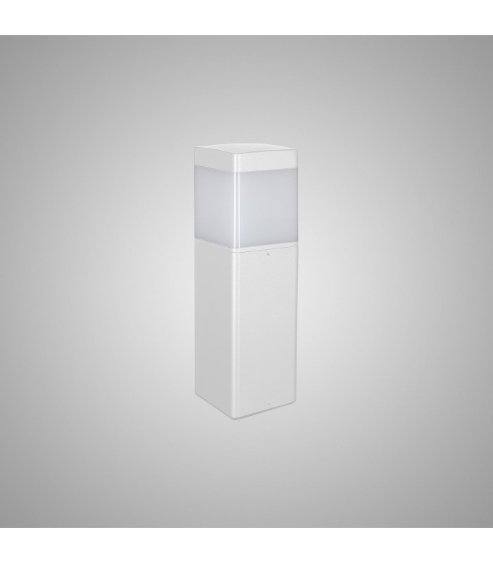 Chicago 35cm Square Post Lamp 1 x E27 IP65 Matt White 2yrs Warranty-2