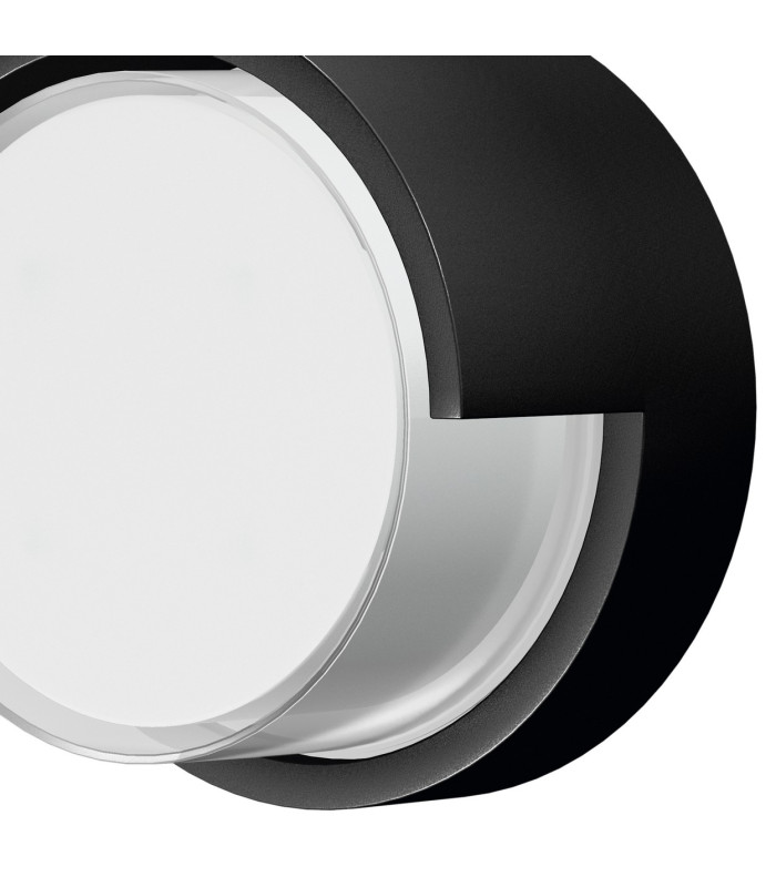 Creek Round Top Frame Wall Light 15W LED CCT Switchable 2700/3300/4000K 1000lm IP65 Black 3yrs Warranty-5