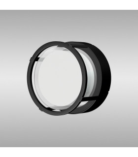 Creek Round Open Frame Ceiling/Wall Light 15W LED CCT Switchable 2700/3300/4000K 1200lm IP65 Black 3yrs Warranty-2