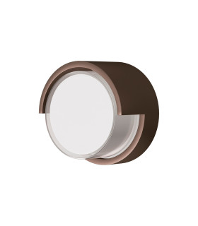Creek Round Top Frame Wall Light 15W LED CCT Switchable 2700/3300/4000K 1000lm IP65 Rust Brown 3yrs Warranty-1
