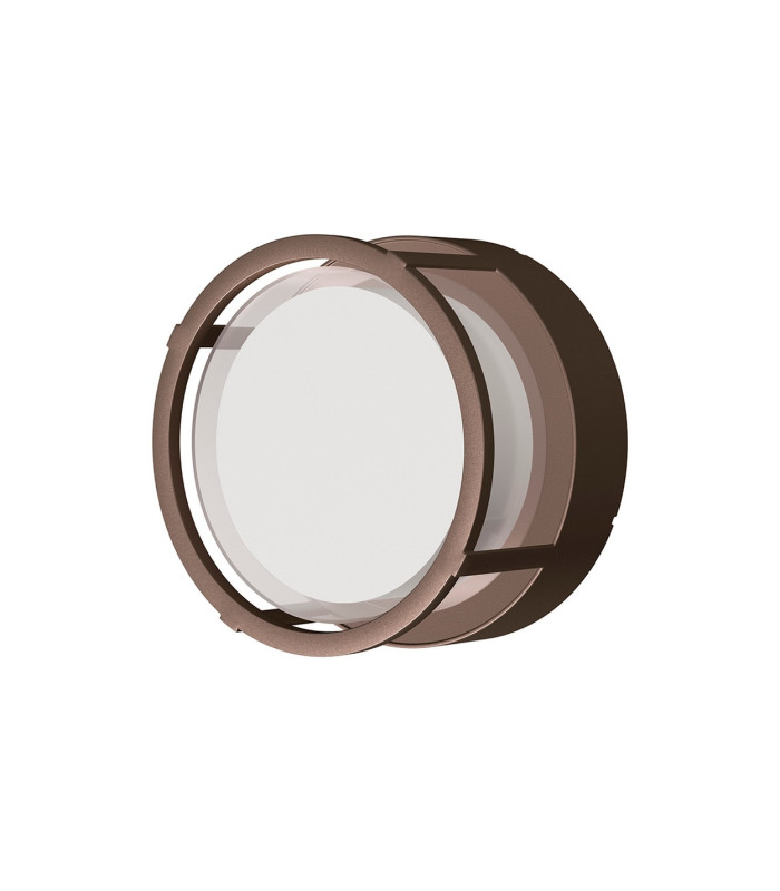 Creek Round Open Frame Ceiling/Wall Light 15W LED CCT Switchable 2700/3300/4000K 1200lm IP65 Rust Brown-1