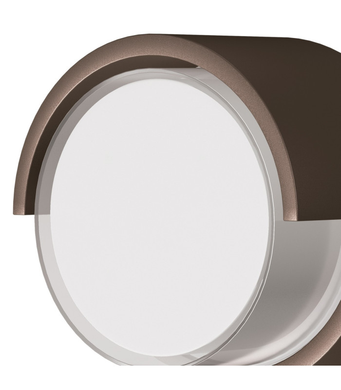 Creek Round Top Frame Wall Light 15W LED CCT Switchable 2700/3300/4000K 1000lm IP65 Rust Brown 3yrs Warranty-4