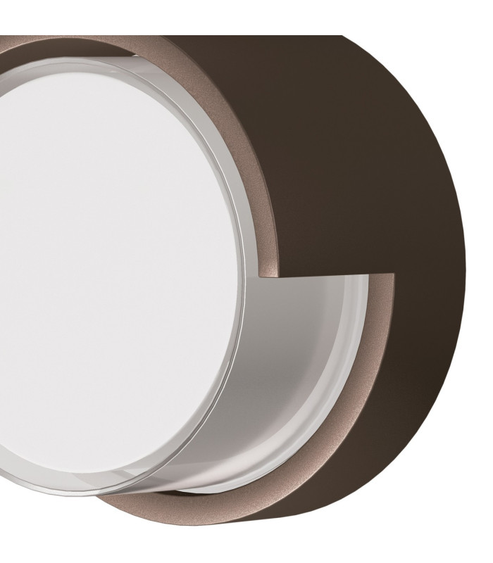 Creek Round Top Frame Wall Light 15W LED CCT Switchable 2700/3300/4000K 1000lm IP65 Rust Brown 3yrs Warranty-5