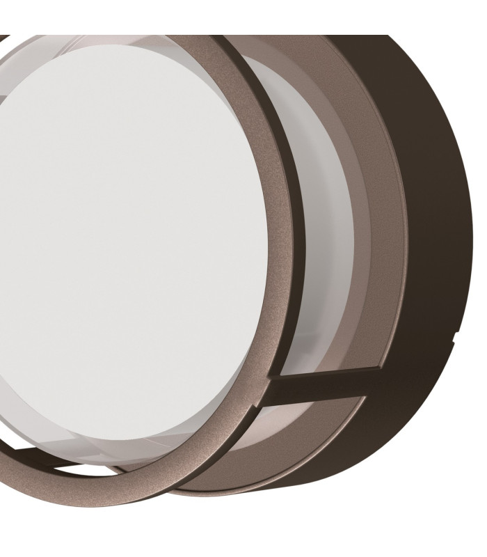 Creek Round Open Frame Ceiling/Wall Light 15W LED CCT Switchable 2700/3300/4000K 1200lm IP65 Rust Brown-5