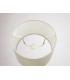Dual Mount Round Empire, 280, 350 x 220mm Faux Silk Fabric Shade, Ivory Pearl, White Laminate - 9