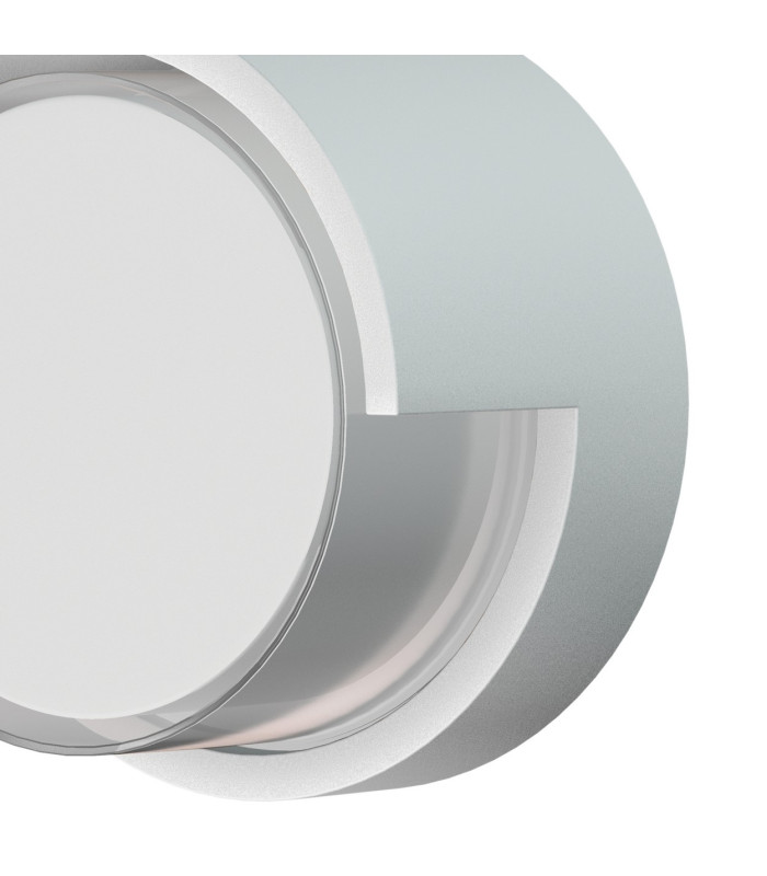 Creek Round Top Frame Wall Light 15W LED CCT Switchable 2700/3300/4000K 1000lm IP65 White 3yrs Warranty-5