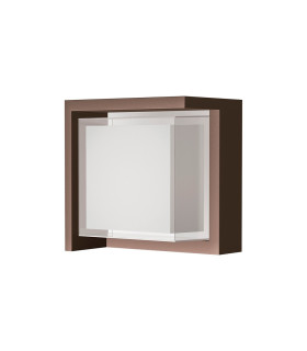 Creek Diamond Top Frame Wall Light 15W LED CCT Switchable 2700/3300/4000K 1000lm IP65 Rust Brown 3yrs Warranty-1