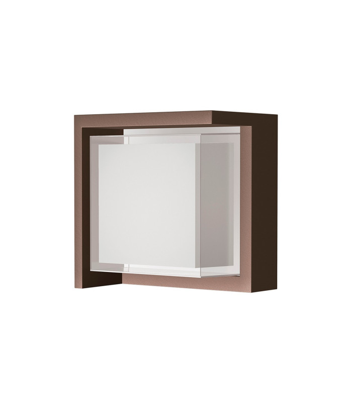 Creek Diamond Top Frame Wall Light 15W LED CCT Switchable 2700/3300/4000K 1000lm IP65 Rust Brown 3yrs Warranty-1