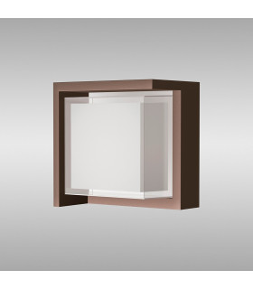Creek Diamond Top Frame Wall Light 15W LED CCT Switchable 2700/3300/4000K 1000lm IP65 Rust Brown 3yrs Warranty-2