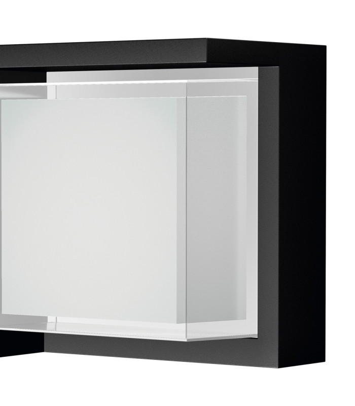 Creek Diamond Top Frame Wall Light 15W LED CCT Switchable 2700/3300/4000K 1000lm IP65 Black 3yrs Warranty-5