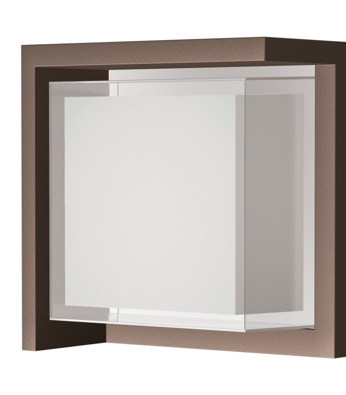 Creek Diamond Top Frame Wall Light 15W LED CCT Switchable 2700/3300/4000K 1000lm IP65 Rust Brown 3yrs Warranty-4