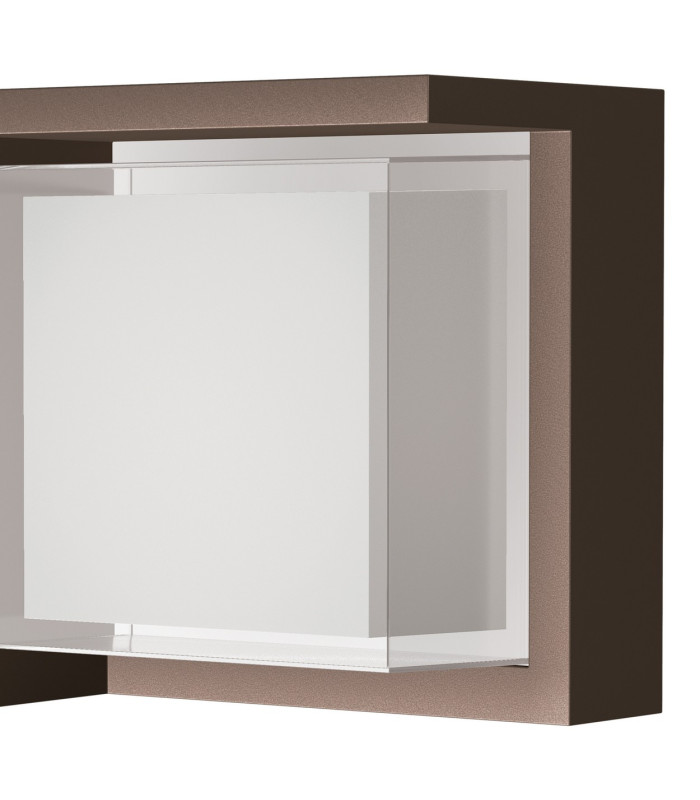 Creek Diamond Top Frame Wall Light 15W LED CCT Switchable 2700/3300/4000K 1000lm IP65 Rust Brown 3yrs Warranty-5