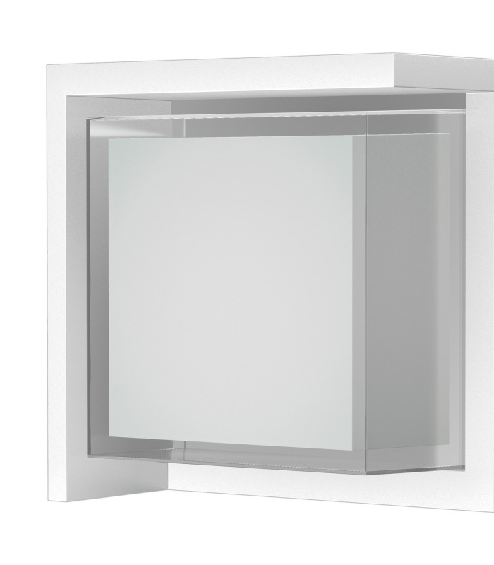 Creek Diamond Top Frame Wall Light 15W LED CCT Switchable 2700/3300/4000K 1000lm IP65 White 3yrs Warranty-5