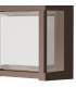 Creek Square Open Frame Ceiling/Wall Light 15W LED CCT Switchable 2700/3300/4000K 1200lm IP65 Rust Brown-5
