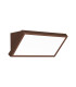 Creek Rectangular Angled Wall Light 20W LED CCT Switchable 2700/3300/4000K 1600lm IP65 Rust Brown 3yrs Warranty-1