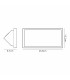 Creek Rectangular Angled Wall Light 20W LED CCT Switchable 2700/3300/4000K 1600lm IP65 White 3yrs Warranty-3
