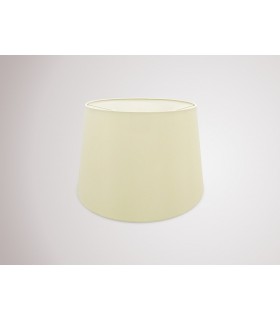 Dual Mount Round Empire, 320, 400 x 260mm Faux Silk Fabric Shade, Ivory Pearl, White Laminate - 2