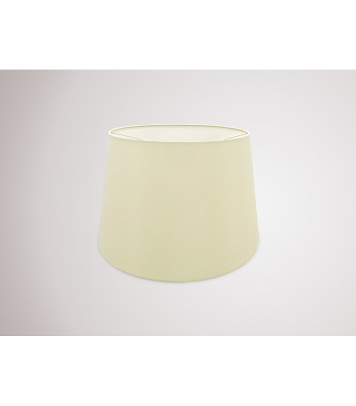 Dual Mount Round Empire, 320, 400 x 260mm Faux Silk Fabric Shade, Ivory Pearl, White Laminate - 2