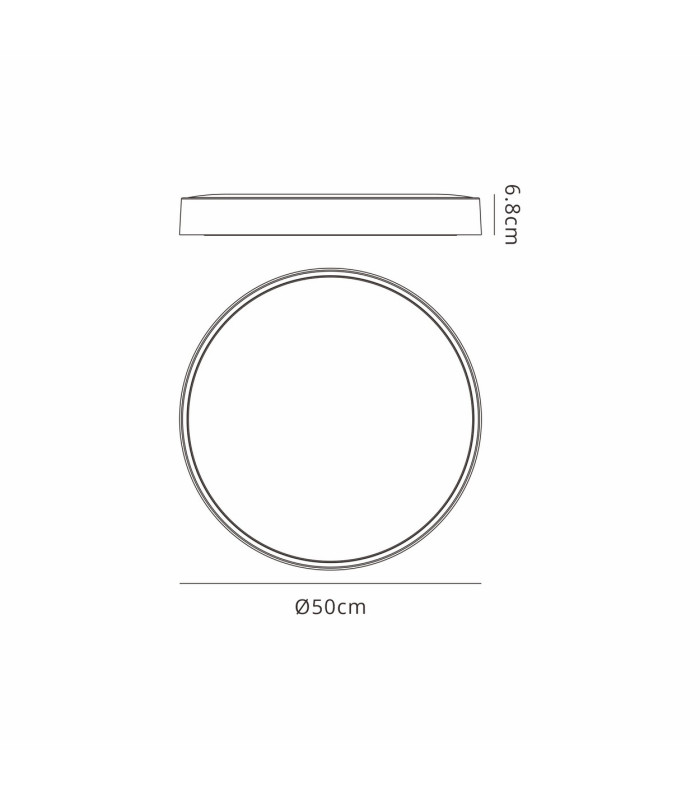 Cumbuco II Ceiling 50cm 40W LED 2700/3300/4000K On Board CCT 2800lm Wood 3yrs Warranty-3