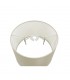 Dual Mount Round Empire, 320, 400 x 260mm Faux Silk Fabric Shade, Ivory Pearl, White Laminate - 5