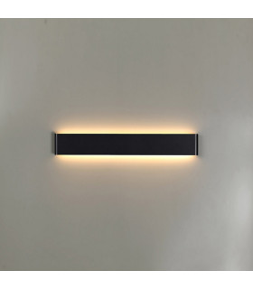 Egeo 41cm Linear Wall Lamp 14W LED 2700K 1100lm Black 3yrs Warranty-2