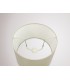 Dual Mount Round Empire, 320, 400 x 260mm Faux Silk Fabric Shade, Ivory Pearl, White Laminate - 9