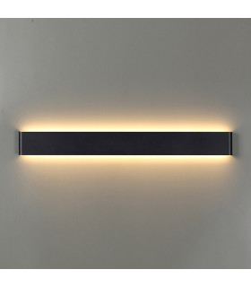 Egeo 61cm Linear Wall Lamp 20W LED 2700K 1600lm Black 3yrs Warranty-2