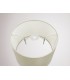 Dual Mount Round Empire, 320, 400 x 260mm Faux Silk Fabric Shade, Ivory Pearl, White Laminate - 10