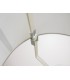 Dual Mount Round Empire, 320, 400 x 260mm Faux Silk Fabric Shade, Ivory Pearl, White Laminate - 12