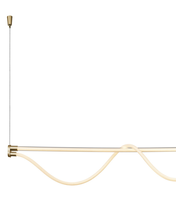Fugaz Linear Pendant 38W LED 3000K 2600lm Painted Gold 3yrs Warranty-4