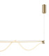 Fugaz Linear Pendant 38W LED 3000K 2600lm Painted Gold 3yrs Warranty-5