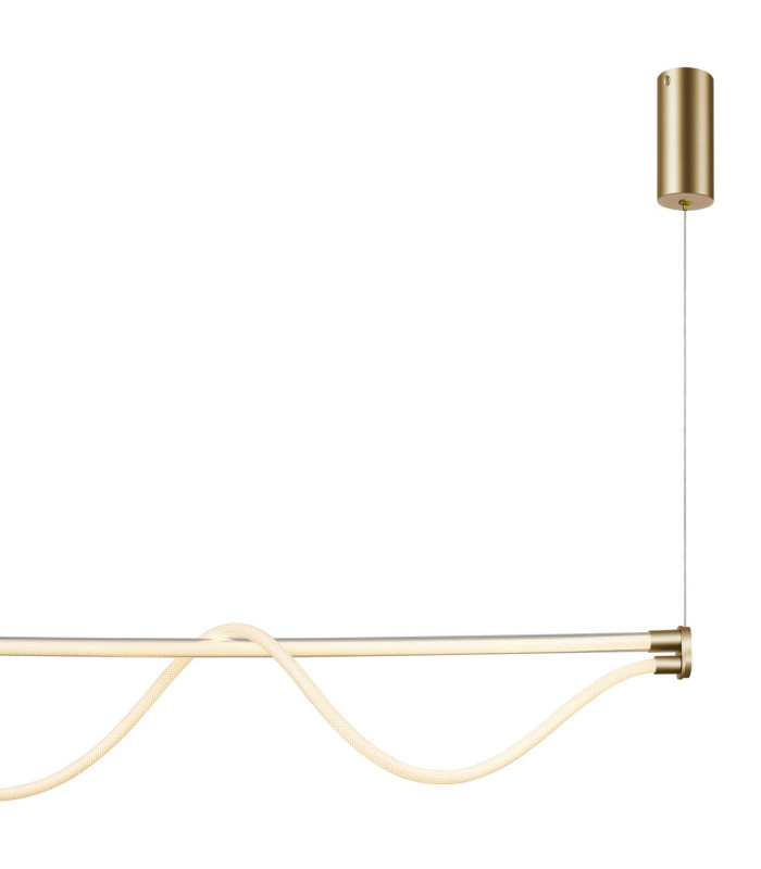 Fugaz Linear Pendant 38W LED 3000K 2600lm Painted Gold 3yrs Warranty-5