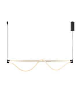 Fugaz Linear Pendant 38W LED 3000K 2600lm Sand Black 3yrs Warranty-1