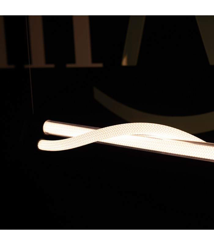 Fugaz Linear Pendant 38W LED 3000K 2600lm Sand Black 3yrs Warranty-5