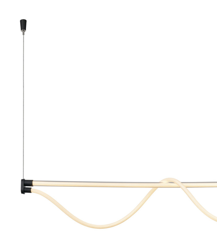 Fugaz Linear Pendant 38W LED 3000K 2600lm Sand Black 3yrs Warranty-7