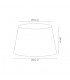 Dual Mount Round Empire, 350, 450 x 280mm Faux Silk Fabric Shade, Ivory Pearl, White Laminate - 3
