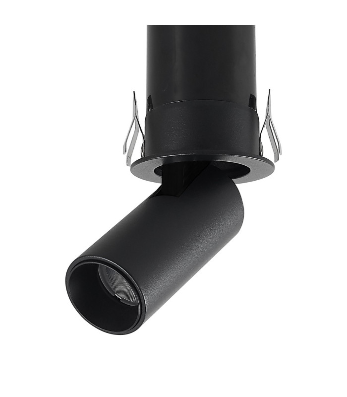 Garda Mini Retractable Recessed Swivel Spotlight 5W 3000K 380lm Black Cut Out: 35mm Driver Included 3yrs Warranty-5