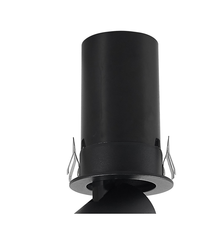Garda Mini Retractable Recessed Swivel Spotlight 7W 2700K 515lm Black Cut Out: 45mm Driver Included 3yrs Warranty-4