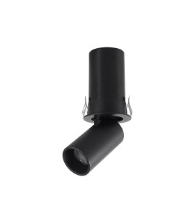 Garda Mini Retractable Recessed Swivel Spotlight 7W 3000K 595lm Black Cut Out: 45mm Driver Included 3yrs Warranty-1