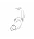Garda Mini Retractable Recessed Swivel Spotlight 7W 3000K 595lm White Cut Out mm Driver Included 3yrs Warranty-3