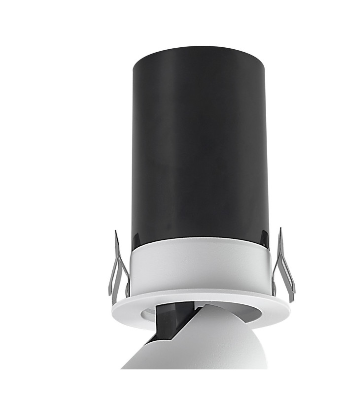 Garda Mini Retractable Recessed Swivel Spotlight 7W 3000K 595lm White Cut Out mm Driver Included 3yrs Warranty-4
