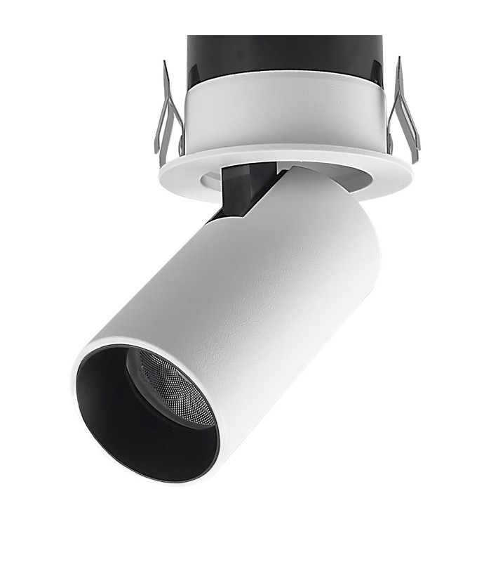 Garda Mini Retractable Recessed Swivel Spotlight 7W 3000K 595lm White Cut Out mm Driver Included 3yrs Warranty-5