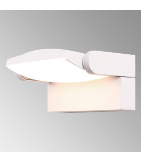 Hood Wall Lamp 12W LED 3000K 1100lm IP65 Matt White 3yrs Warranty-2