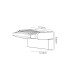 Hood Wall Lamp 12W LED 3000K 1100lm IP65 Matt White 3yrs Warranty-3