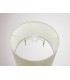 Dual Mount Round Empire, 350, 450 x 280mm Faux Silk Fabric Shade, Ivory Pearl, White Laminate - 10