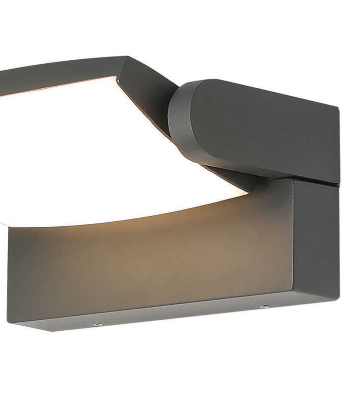 Hood Wall Lamp 12W LED 3000K 1100lm IP65 Dark Grey 3yrs Warranty-5