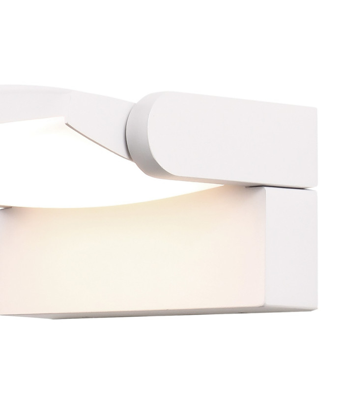 Hood Wall Lamp 12W LED 3000K 1100lm IP65 Matt White 3yrs Warranty-5