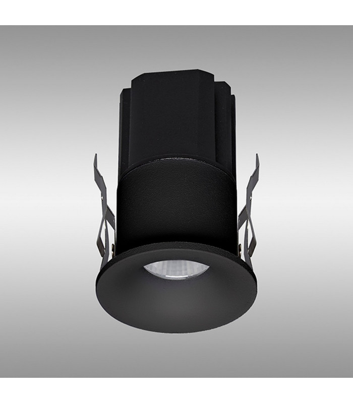 Hurgada IP54 Recessed Spotlight 7W 3000K 571lm Black Cut Out 35mm Driver Included 3yrs Warranty-2